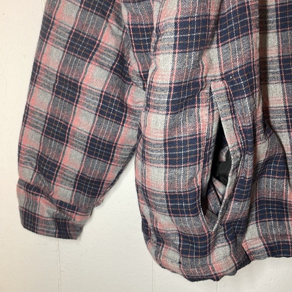 Visive The Jacob Quilted Mens Button Down Flannel Jacket - Picture 13 of 17